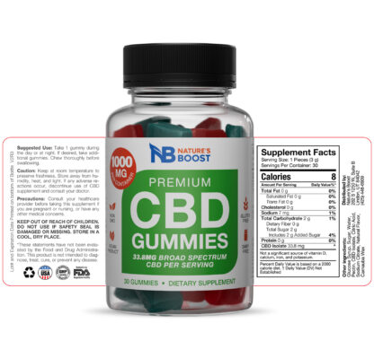 Nature's Boost 1000mg CBD Gummies - Image 3