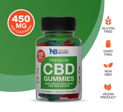 Nature's Boost 450mg CBD Gummies